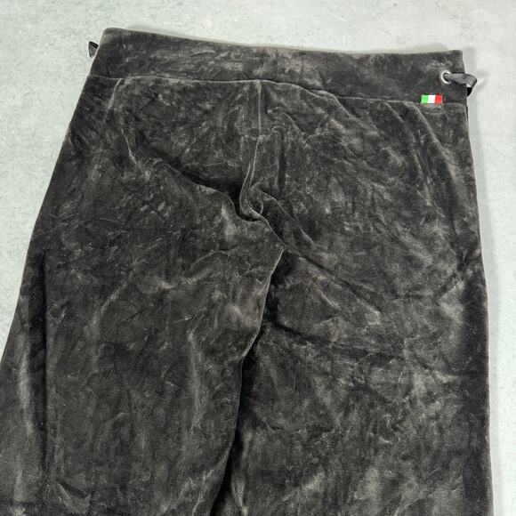 Puma x Ferrari Velour Track Pants Black Logo Sweatpants - Size: XS - Picture 8 of 8